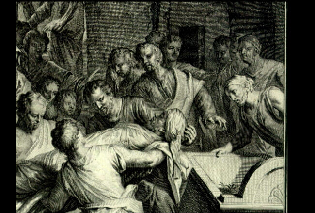 An image shows Abraham Isaac and Ishmael